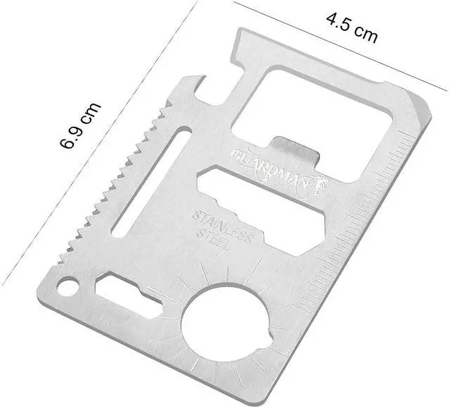 Alt view image 3 of 7 - Fathers Day Gift 2-Pack 11-in-1 Credit Card Multitool Multitool Wallet Survival Tactical Tool with Knife, Bottle Opener & More Dad Gift for Men