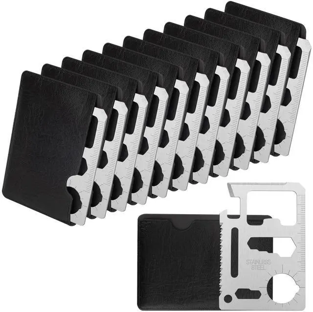 Main image of Survival Credit Card Multitool, 11 in 1 Beer Opener Survival Card Tool