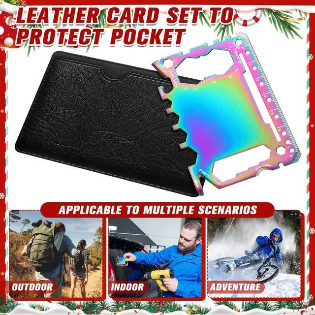 Alt view image 4 of 6 - 12 Pcs Credit Card Wallet Multitool,Colorful,Classic Style