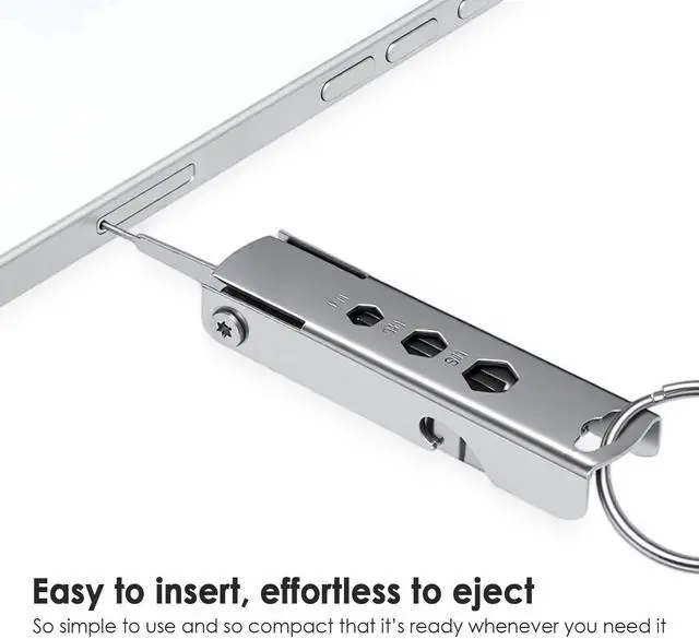 Alt view image 4 of 7 - 7-in-1 Multi-Tool Keychain