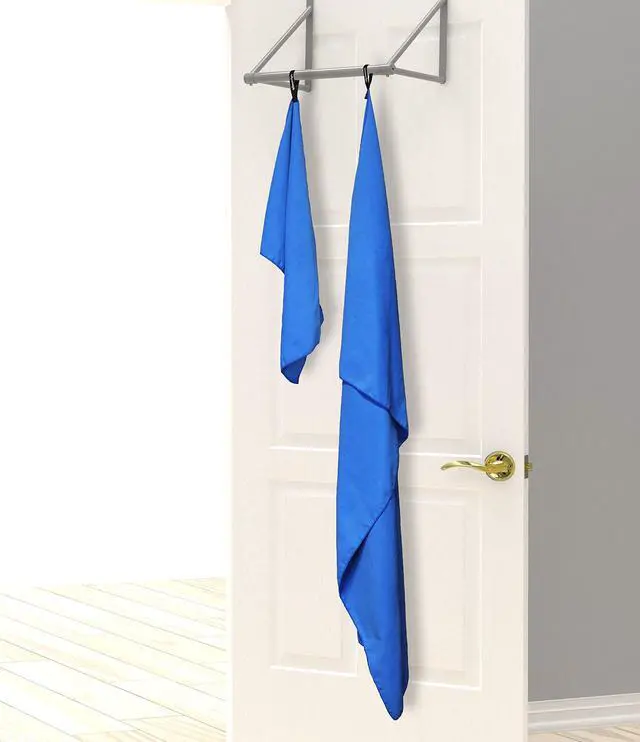 Alt view image 3 of 5 - 2-Pack Microfiber Quick Dry Travel Towel Set, Blue