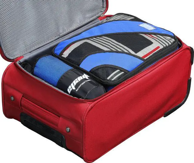 Alt view image 4 of 5 - 2-Pack Microfiber Quick Dry Travel Towel Set, Blue