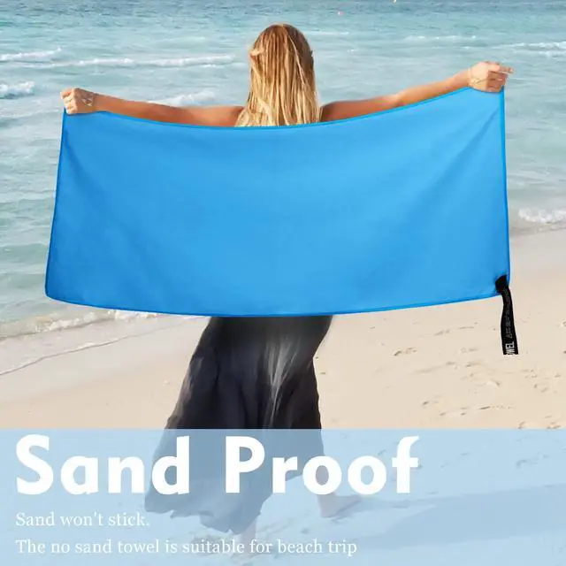 Alt view image 6 of 6 - Microfiber Travel Towel, Quick Dry Camping & Gym Towel. Compact | Super Absorbent,Fast Drying,Lightweight,Soft,Suitable for Camping,Backpack,Gym,Swim, Yoga,Hiking