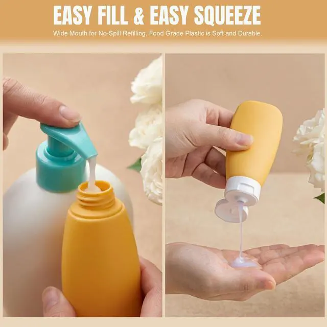 Alt view image 4 of 7 - 20 Pack Travel Bottles Set for Toiletries