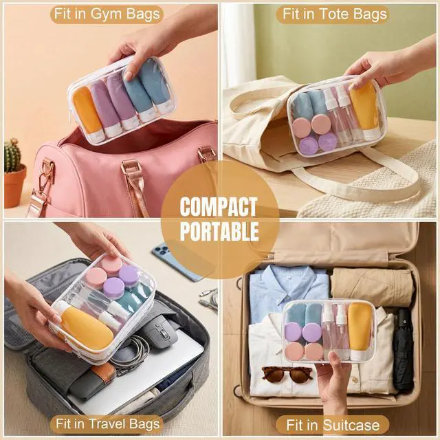 Alt view image 6 of 7 - 20 Pack Travel Bottles Set for Toiletries