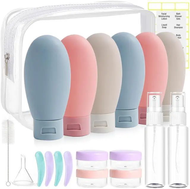 Main image of 20 Pack Travel Bottles for Toiletries, Travel Size Containers Kit