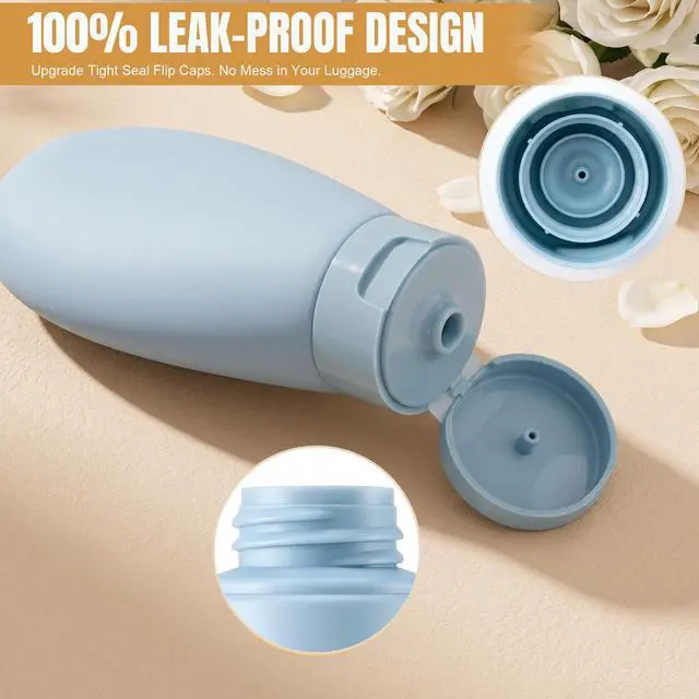 Alt view image 3 of 7 - 20 Pack Travel Bottles for Toiletries, Travel Size Containers Kit