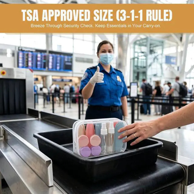 Alt view image 7 of 7 - 20 Pack Travel Bottles for Toiletries, Travel Size Containers Kit