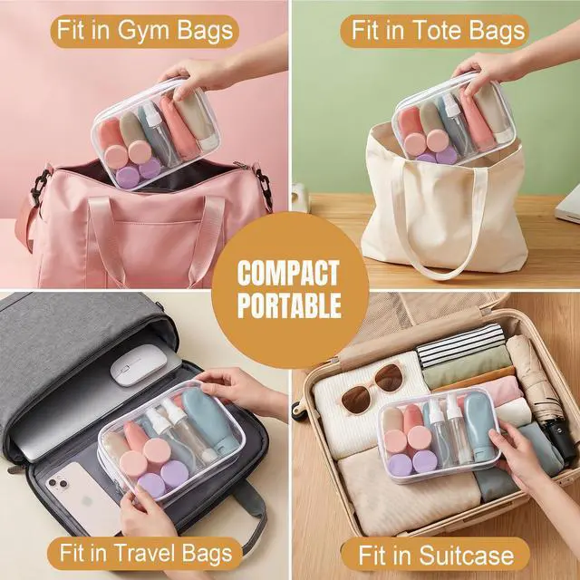Alt view image 6 of 7 - 20 Pack Travel Bottles for Toiletries, Travel Size Containers Kit