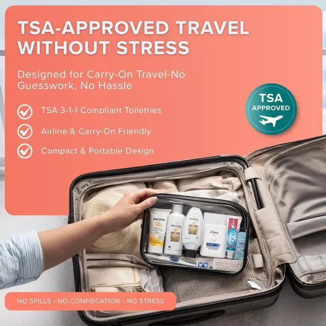 Alt view image 6 of 7 - 15-Piece Womens Travel Toiletry Kit With Premium Brand-Name Toiletries