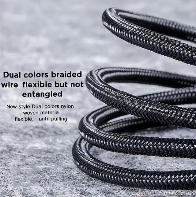 Alt view image 4 of 7 - Multi Charging Cable 2Pack 4FT 4 in 1 Nylon Braided USB Fast Charging Cord Adapter Type C Micro Port Compatible Cell Phones Tablets and More