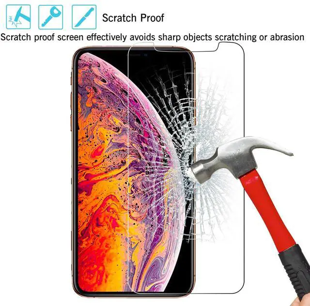 Alt view image 5 of 7 - Screen Protector for iPhone 11 Pro Max/iPhone Xs Max 3 Pack 6.5 Inch 2019/2018 Release Case Friendly Tempered Glass