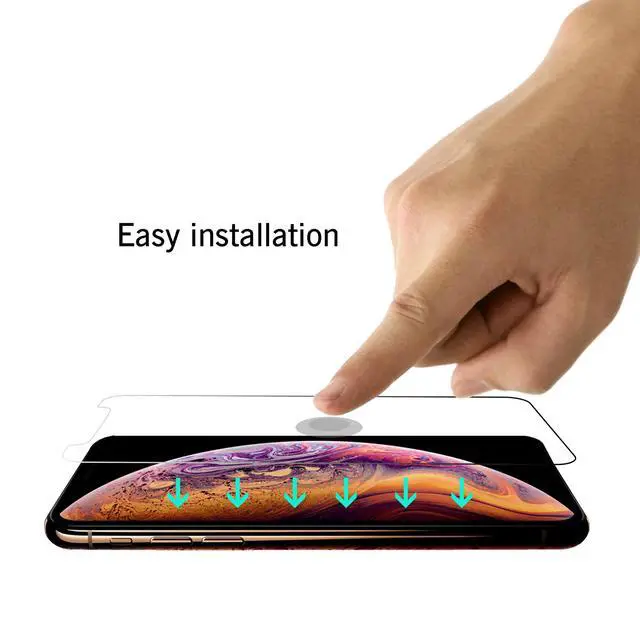 Alt view image 6 of 7 - Screen Protector for iPhone 11 Pro Max/iPhone Xs Max 3 Pack 6.5 Inch 2019/2018 Release Case Friendly Tempered Glass