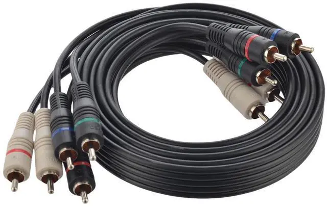 Main image of 5 RCA Cables 6 feet Component Cable RCA Splitter Audio Video Cable YPbPr RGB AV Cable 1080i Male/Male for DVD STB TV Box HDTV - 1.8m