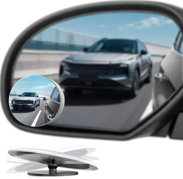Main image of Blind Spot Mirrors 2 Pack, Car Accessories Frameless Side Mirror Blindspot Convex HD Glass, Side View Mirror Blindspot with Wide Angle Adjustable Stick for Car SUV and Trucks
