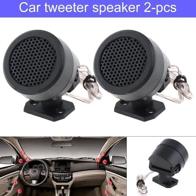 Alt view image 3 of 7 - 4pcs Dome Tweeters, 12V 500W High Efficiency Car Stereo Speakers, TP-006A Mini Dome Tweeter Speakers for Car Audio System Accessories