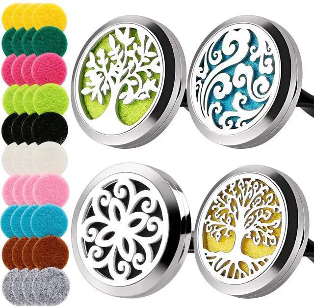 Main image of 4 PCS Car Vent Clip Diffuser Clip, 30mm Aromatherapy Essential Oil Diffuser Car Clip with 40 Felt Pads, Gift for Women/Men, Mothers Day, Christmas, Birthday