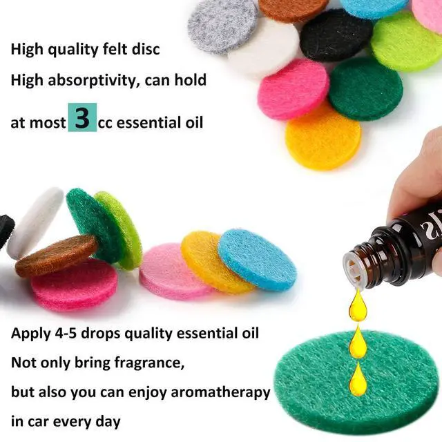 Alt view image 5 of 7 - 4 PCS Car Vent Clip Diffuser Clip, 30mm Aromatherapy Essential Oil Diffuser Car Clip with 40 Felt Pads, Gift for Women/Men, Mothers Day, Christmas, Birthday