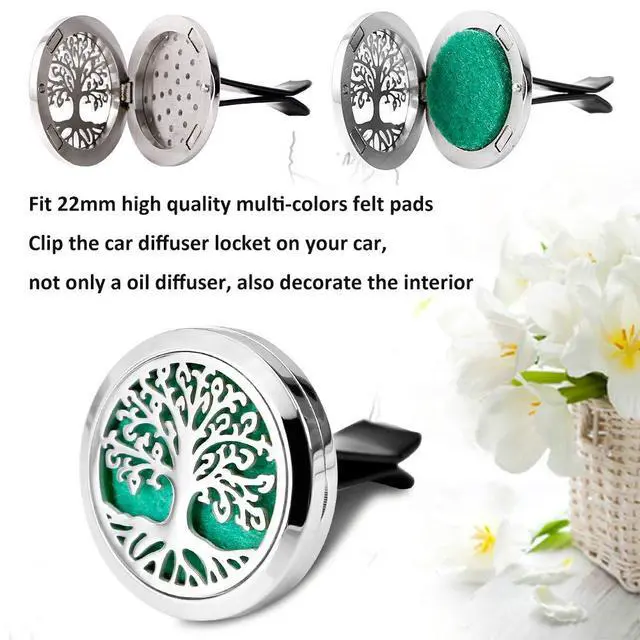 Alt view image 7 of 7 - 4 PCS Car Vent Clip Diffuser Clip, 30mm Aromatherapy Essential Oil Diffuser Car Clip with 40 Felt Pads, Gift for Women/Men, Mothers Day, Christmas, Birthday