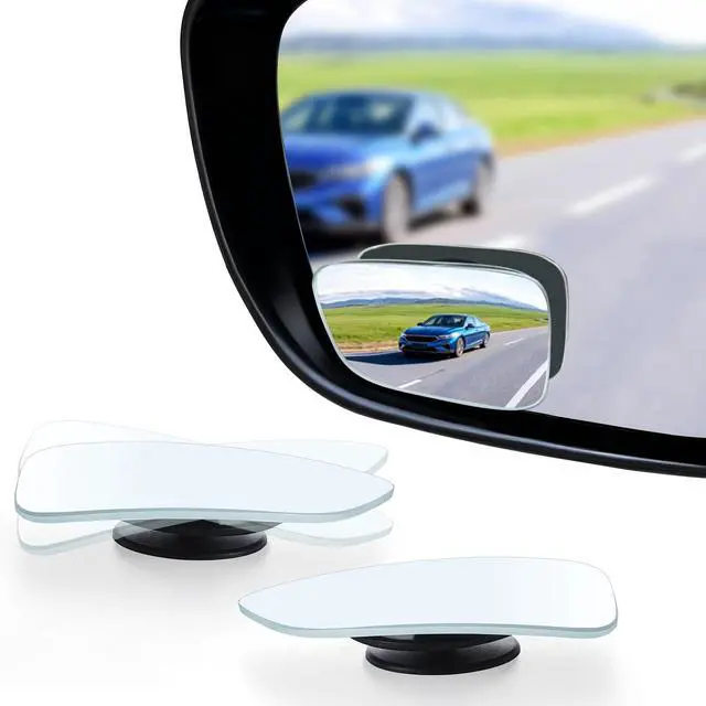 Main image of Blind Spot Car Mirror, HD Glass Frameless Convex Side Mirror Blindspot, Wide Angle Rear View Mirrors for SUVs, Trucks and RVs - Car Accessories