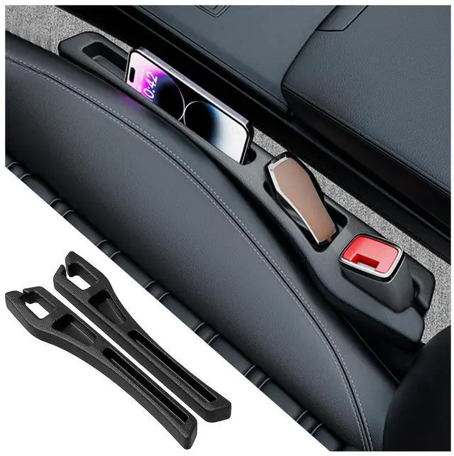 Main image of 2PCS Car Seat Gap Filler Organizer,2 in 1 Car Gap Filler with Fill and Storage Function for Storing Phones Keys Cards,Universal Multifunctional No Drop Seat Guard for Cars
