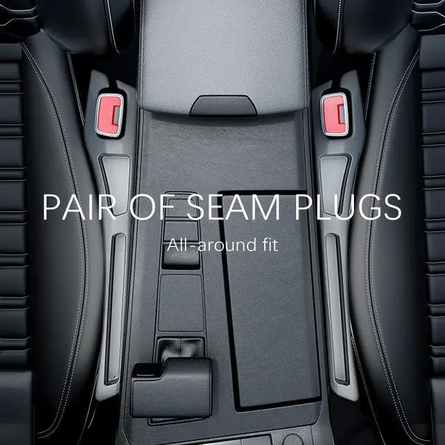 Alt view image 6 of 7 - 2PCS Car Seat Gap Filler Organizer,2 in 1 Car Gap Filler with Fill and Storage Function for Storing Phones Keys Cards,Universal Multifunctional No Drop Seat Guard for Cars