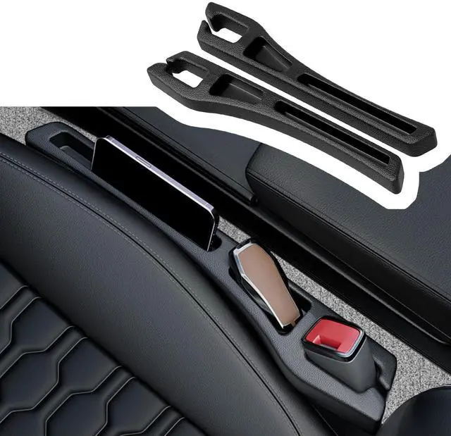 Alt view image 7 of 7 - 2PCS Car Seat Gap Filler Organizer,2 in 1 Car Gap Filler with Fill and Storage Function for Storing Phones Keys Cards,Universal Multifunctional No Drop Seat Guard for Cars
