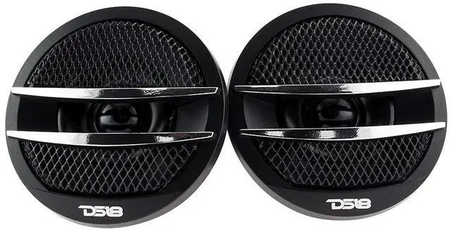 Main image of TX1S Tweeter X1 1.38-inch 200 Watts Max Pei Dome Ferrite Tweeters with Mounting Kit Angle, Flush, & Surface - Set of 2 (Black/Silver)