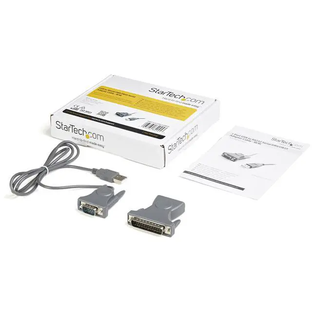 Alt view image 6 of 6 - Usb To Serial Adapter Cable 3ft Usb M To Db9/Db25 Rs232 M