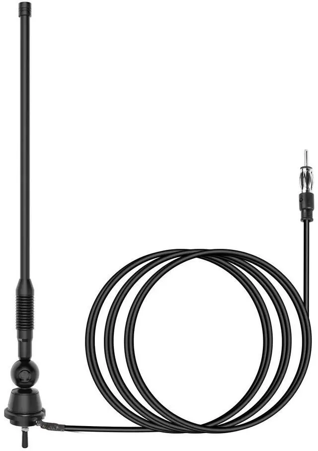 Main image of Waterproof Marine Antenna AM FM Golf Cart ATV UTV RV Car Stereo, Boat Mast Flexible radio antenna for Truck Excavator Tractor RVR Yacht Pontoon