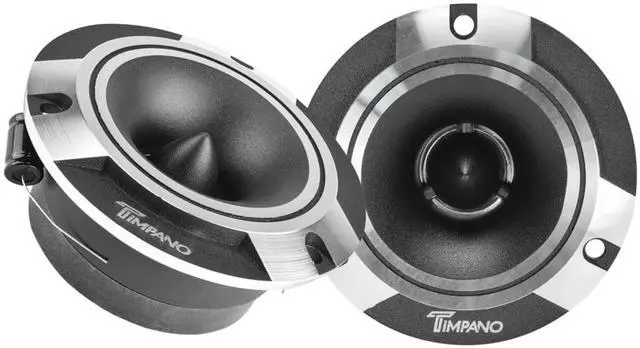 Main image of TPT-ST2 Chrome Slim Super Tweeter, 600 Watts 4 Ohm, 105 dB, 1 in Voice Coil, 3.85 inch Pro Car Sound System Bullet Tweeters (Pair)