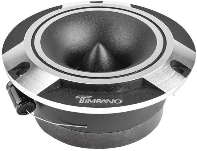 Alt view image 3 of 7 - TPT-ST2 Chrome Slim Super Tweeter, 600 Watts 4 Ohm, 105 dB, 1 in Voice Coil, 3.85 inch Pro Car Sound System Bullet Tweeters (Pair)