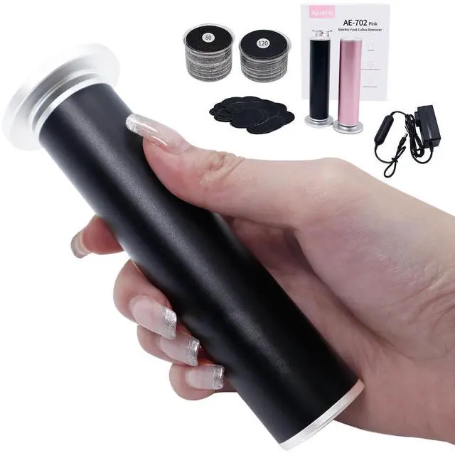 Main image of Electric Foot Callus Remover with 80pcs Sandpaper Discs, 4.8IN Longer Professional Callus Remover for Feet, Pedicure Tools Foot File for Dead Skin