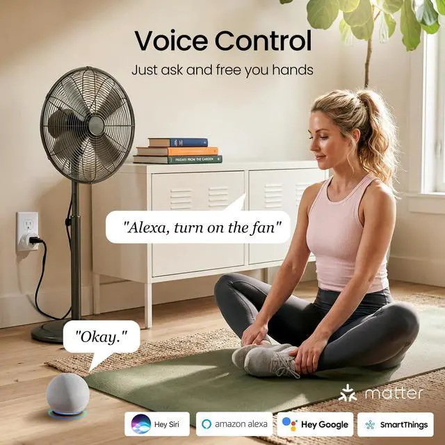 Alt view image 3 of 7 - Plug Matter 15A, WiFi Smart Plugs Compatible with Alexa, Apple Home, Siri, Google, SmartThings, Smart Outlet Timer with APP Remote Control, 2.4GHz Wi-Fi Only, ETL FCC Listed