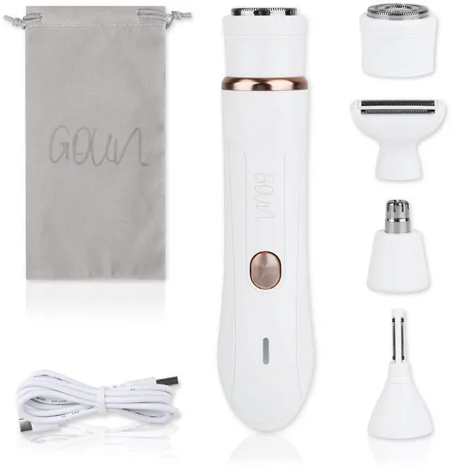 Main image of 4-in-1 Facial Hair Removal for Women, Electric Painless Shaver, USB Rechargeable, Lip Chin Cheek Trimmer