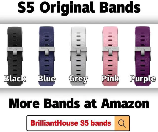 Alt view image 5 of 7 - Wrist Bands Replacement for S5 Fitness Tracker (for All Brands) Replacement Band (NOT A WATCH) Slim Fitness Tracker Band Activity Tracker 5 Color Adjustable Wristband Blue Grey Pink Purple(Black)