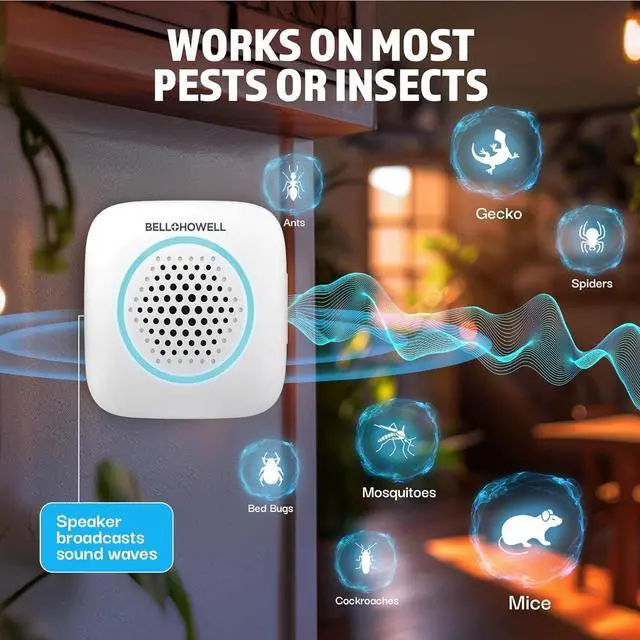 Alt view image 4 of 7 - 4 Pk Ultrasonic Pest Repeller Indoor, Mice Repellent Indoor Home Kit, DIY Pest Control at Home, Plug in Spider Repellent, Rodent Repellent, Bug, Insect & More, Family and Pet Safe