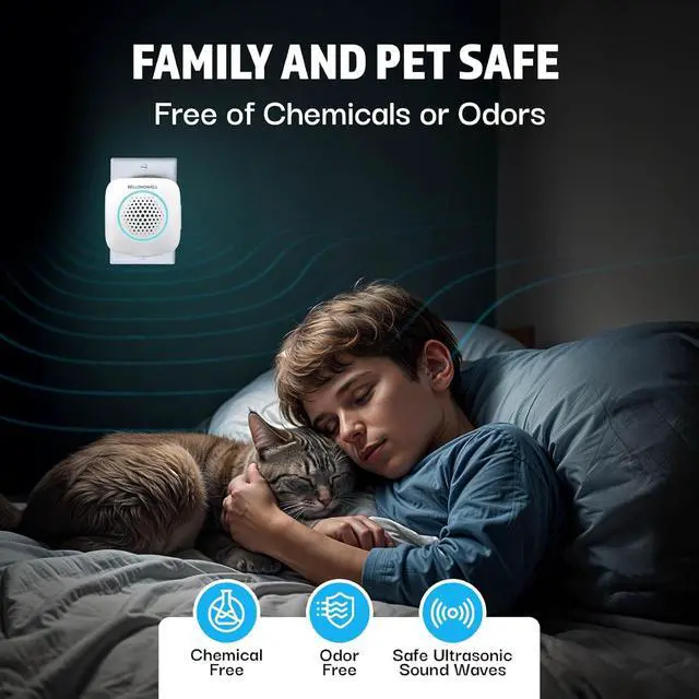 Alt view image 5 of 7 - 4 Pk Ultrasonic Pest Repeller Indoor, Mice Repellent Indoor Home Kit, DIY Pest Control at Home, Plug in Spider Repellent, Rodent Repellent, Bug, Insect & More, Family and Pet Safe