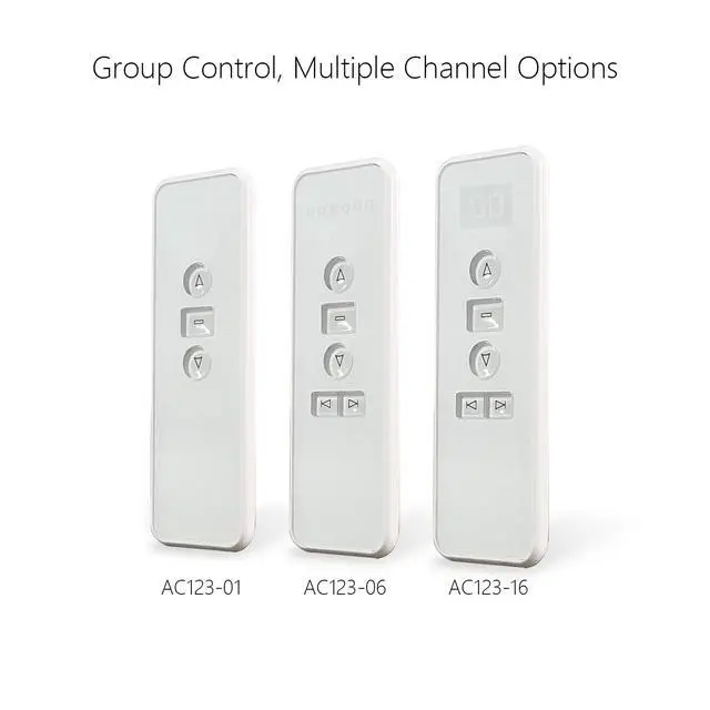 Alt view image 4 of 6 - AC123-06D RF TransmitterBlinds Remote Control433Mhz Remote Control Work with Roller ShadeBlindsCurtainMotorized Awning