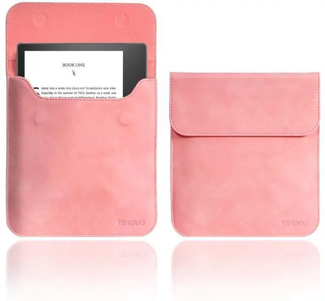 Main image of 7 Inch Sleeve Case, Compatible with All 7'' E-Reader Book (10th Gen. 2019/9th Gen. 2017) & Kobo Devices, Protective Sleeve Cover Pouch Bag Carrying Case for eReader, Pink