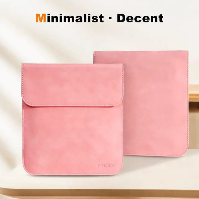 Alt view image 6 of 7 - 7 Inch Sleeve Case, Compatible with All 7'' E-Reader Book (10th Gen. 2019/9th Gen. 2017) & Kobo Devices, Protective Sleeve Cover Pouch Bag Carrying Case for eReader, Pink
