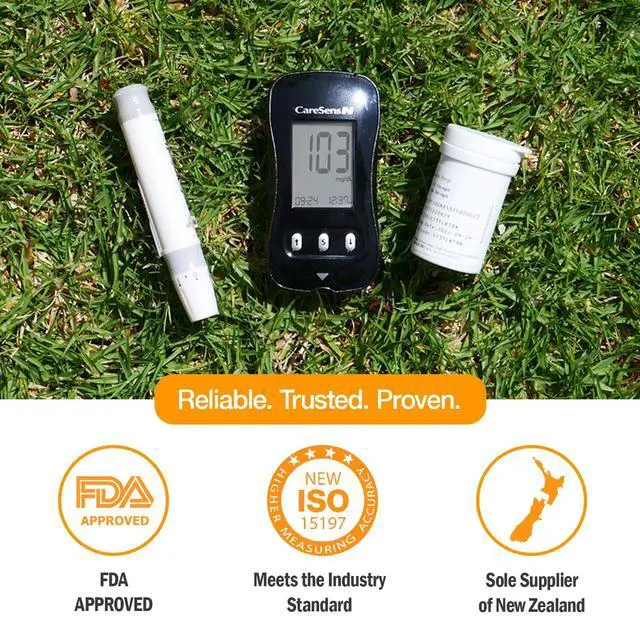 Alt view image 2 of 7 - N Blood Glucose Monitor Kit with 100 Blood Sugar Test Strips, 100 Lancets, 1 Blood Glucose Meter, 1 Lancing Device, 1 Control Solution, Travel Case for Diabetes Testing for Personal Use