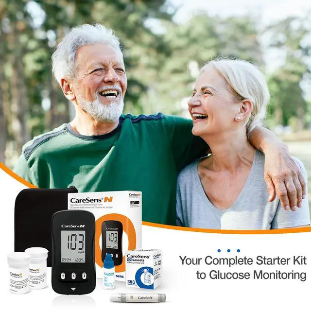 Alt view image 3 of 7 - N Blood Glucose Monitor Kit with 100 Blood Sugar Test Strips, 100 Lancets, 1 Blood Glucose Meter, 1 Lancing Device, 1 Control Solution, Travel Case for Diabetes Testing for Personal Use