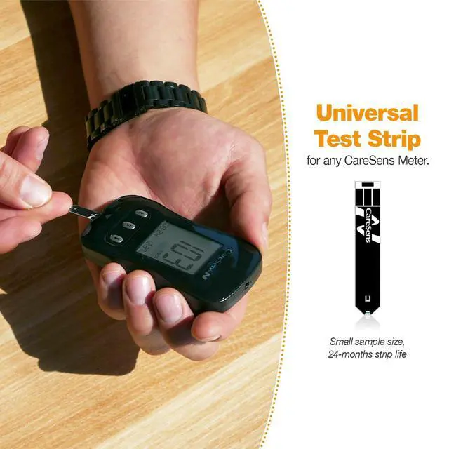 Alt view image 5 of 7 - N Blood Glucose Monitor Kit with 100 Blood Sugar Test Strips, 100 Lancets, 1 Blood Glucose Meter, 1 Lancing Device, 1 Control Solution, Travel Case for Diabetes Testing for Personal Use