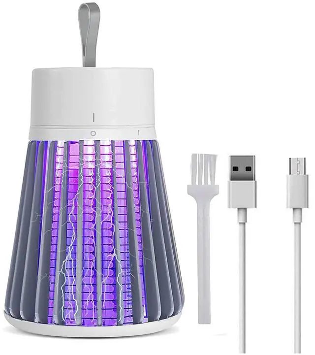 Main image of Bug Zapper Outdoor,Electric Mosquito Zapper Portable Camp Mosquito Killer,Rechargeable Indoor Fly Zapper,Electric Fly Zapper,Fly Traps,Flying Insects Zapper Outdoor (White)