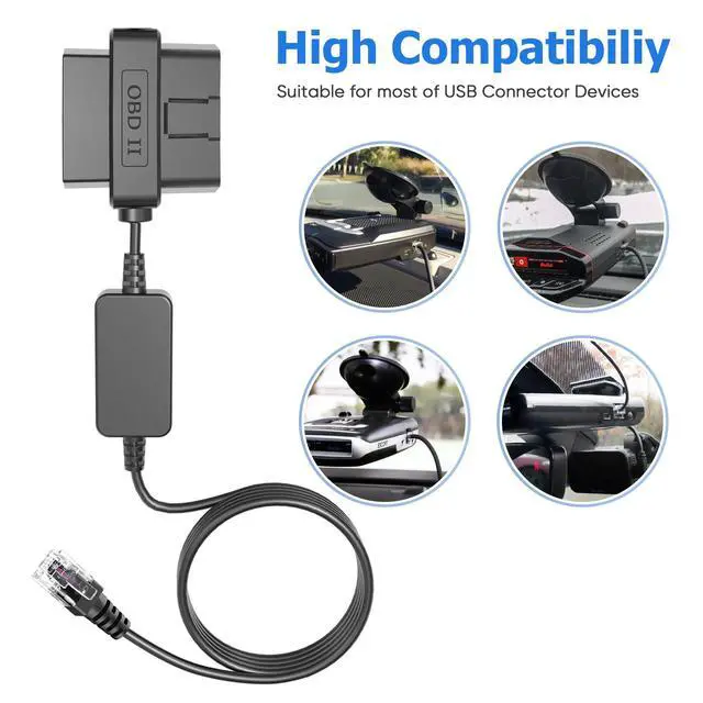 Alt view image 5 of 7 - Escort MAX 360 Passport Unide R1/R3 Beltronics Radenso XP etc Radar Detector OBDII Power Cord - RJ11 Adapter