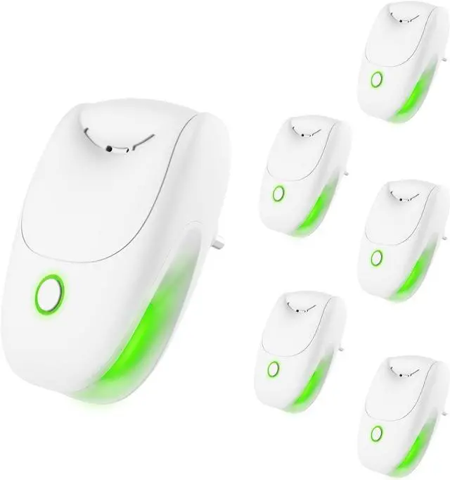 Main image of Plug in Air Ionizers, 6 Pack Two-Speed Quiet Negative Ion Air Purifier, Mini Air Fresheners for Home, Bedroom, Office, Kitchen, Portable Odor Eliminator for Dust, Smoke, Pet Smell (6pcs)