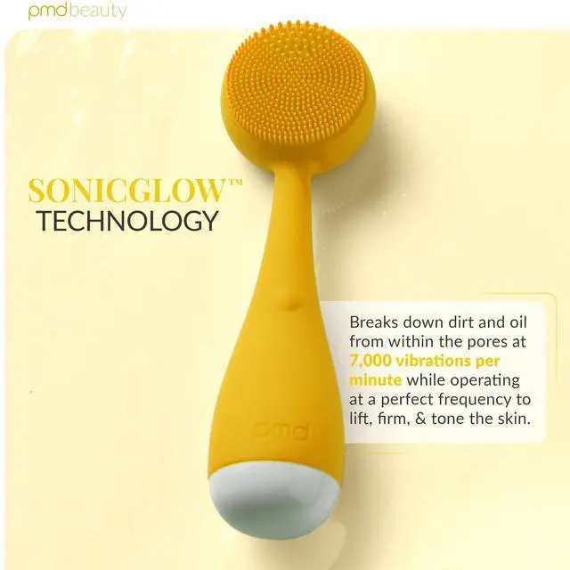 Alt view image 2 of 7 - Clean Mini - Electric Facial Cleansing Brush, Smart Facial Device with Silicone Brush & Anti-Aging Massager