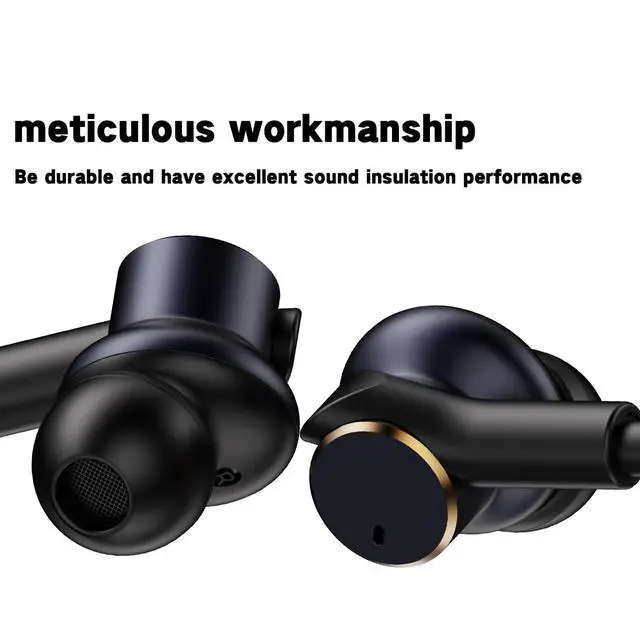 Alt view image 7 of 7 - Wired Earphones Immersive Bass Noise Cancellation call,Four units In-Ear Headphones Wired Earbuds with Microphone noise-canceling,subwoofer and clear DAC decoded sound Universal USB C 3.5mm plug