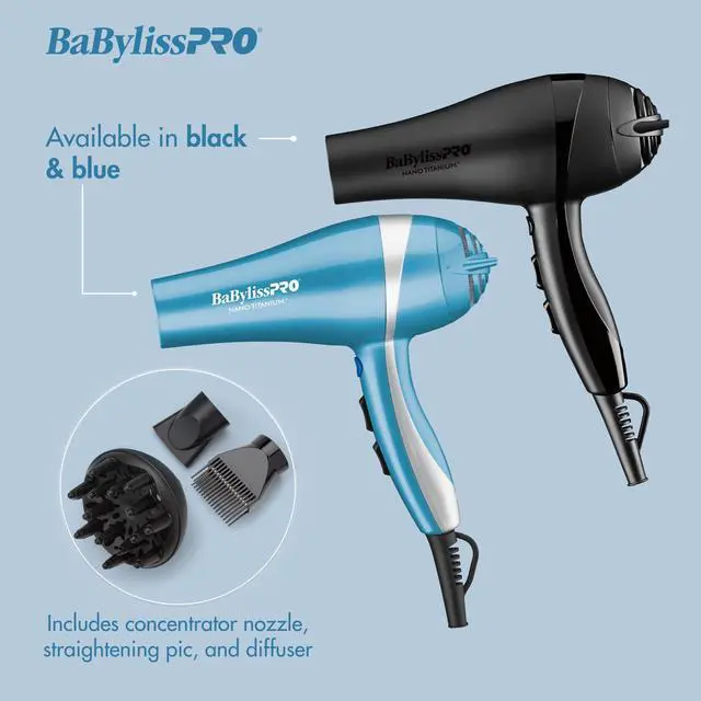Alt view image 3 of 4 - Hair Dryer, Nano Titanium 2000-Watt Blow Dryer, Hair Styling Tools & Appliances, BNT5548